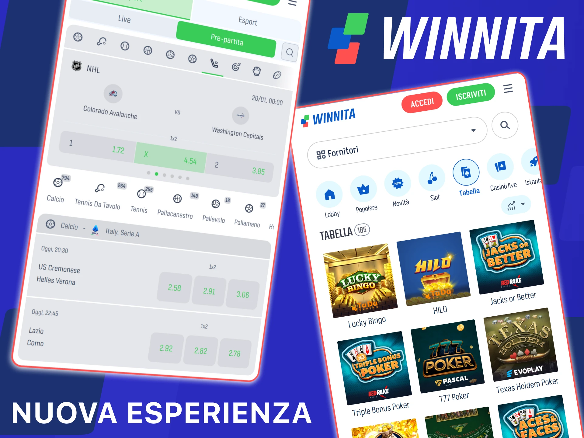 Goditi una nuova esperienza di gioco con l’app mobile ufficiale Winnita.