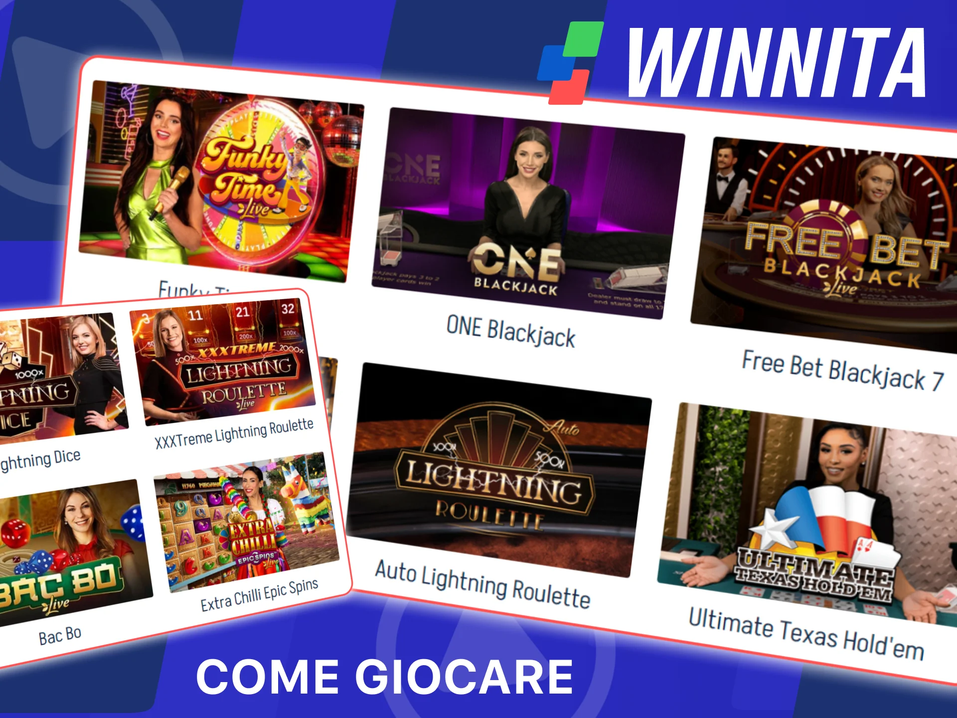 Impara a giocare ai giochi dal vivo sulla piattaforma ufficiale Winnita.