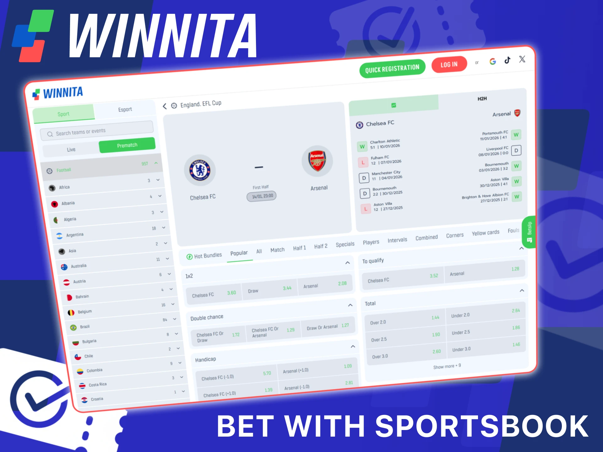 Discover why players choose the official Winnita sportsbook for betting.